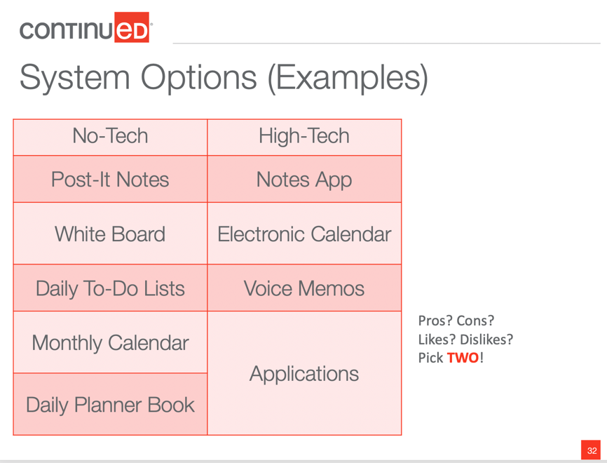 system options